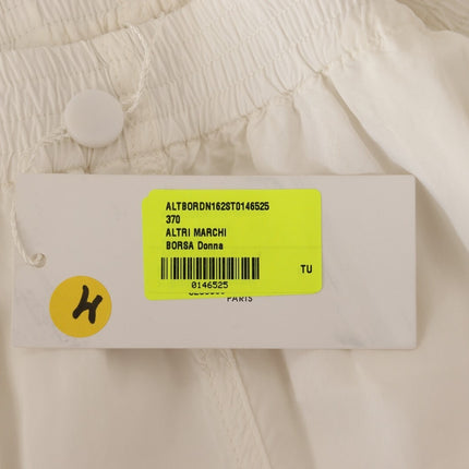 Maison Margiela White High Waist Cropped Women Trouser Pants