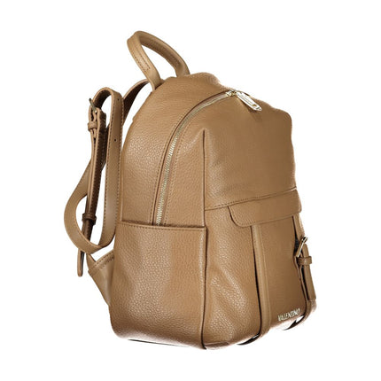 Mario Valentino Brown Polyurethane Women's Backpack