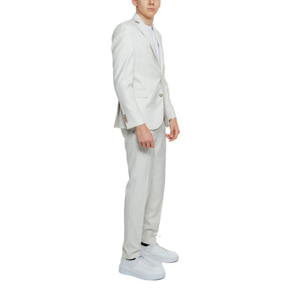 Mulish Beige Polyester Two-Piece Suit
