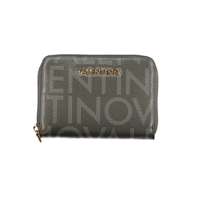Mario Valentino Black Polyurethane Women's Wallet