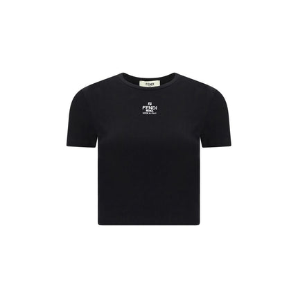 Fendi Black Cotton T-Shirt