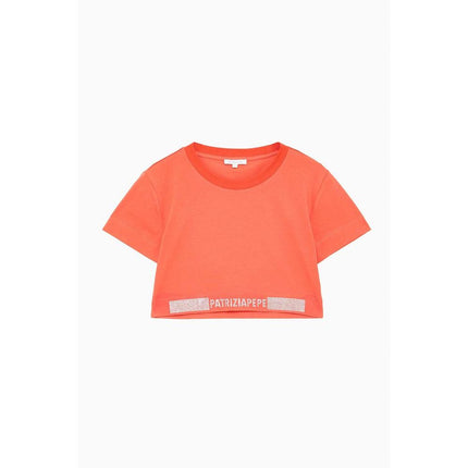 Patrizia Pepe Pink Cotton Tank Tops