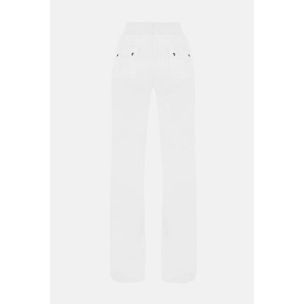 Juicy Couture White Polyester Casual Pants