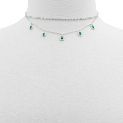 ALDO Green Elastane Necklace