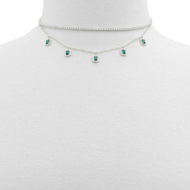 ALDO Green Elastane Necklace
