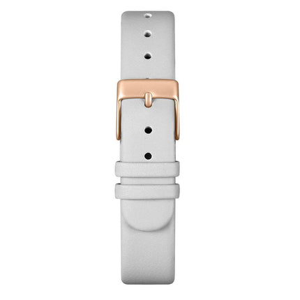 MAM White Leather Dress Watch