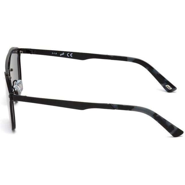 WEB EYEWEAR Black Metal Sunglasses