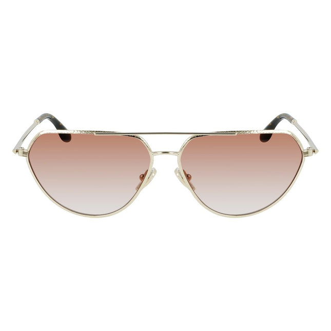 Victoria Beckham Gold Metal Sunglasses