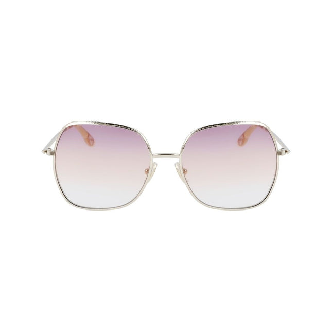 Victoria Beckham Gold Metal Sunglasses