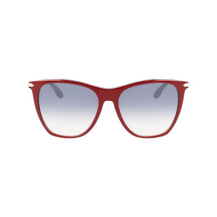 Victoria Beckham Burgundy Acetate Sunglasses