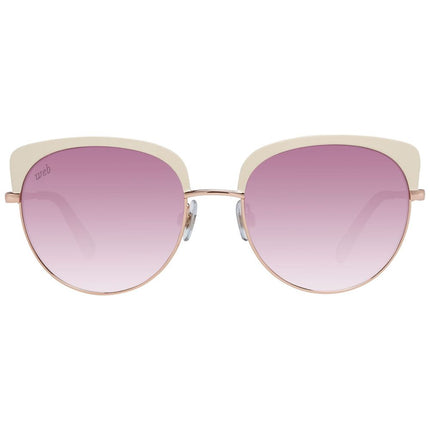 WEB EYEWEAR Rose Gold Metal Sunglasses