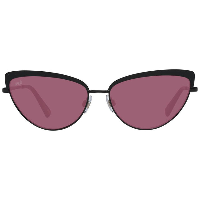 WEB EYEWEAR Black Metal Sunglasses