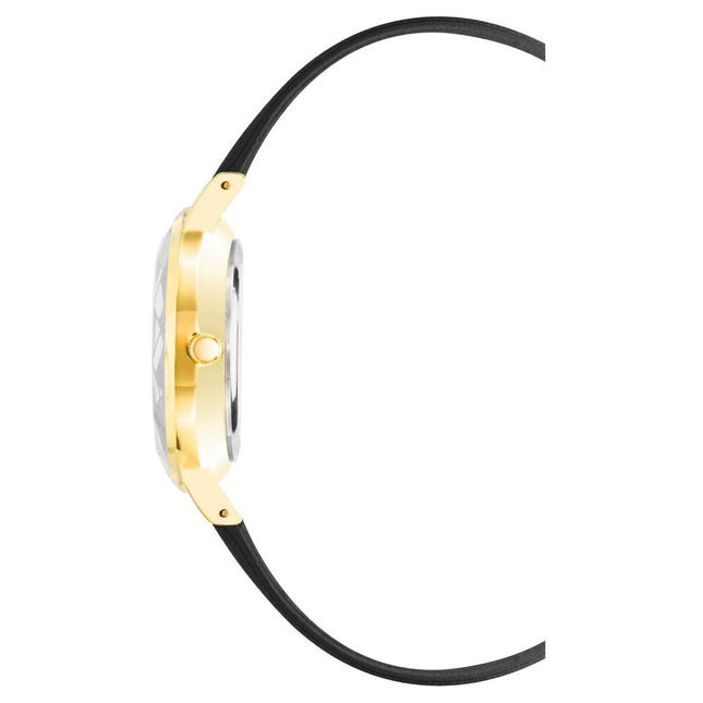 Juicy Couture Black Plastic Dress Watch