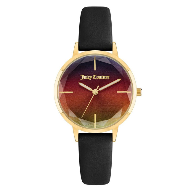 Juicy Couture Black Plastic Dress Watch