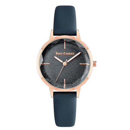 Juicy Couture Blue Plastic Dress Watch