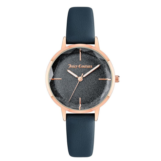 Juicy Couture Blue Plastic Dress Watch