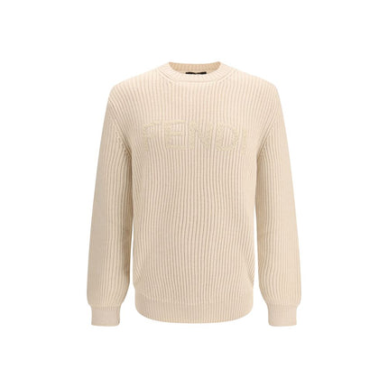 Fendi Beige Wool Oves Aries Sweatshirt