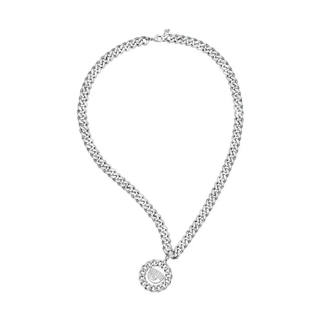 Chiara Ferragni Gray Stainless Steel Necklace