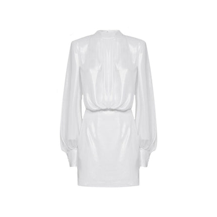 BLANCA VITA White Polyester Casual Dress