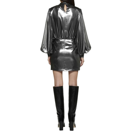 BLANCA VITA Silver Polyester Cocktail Dress