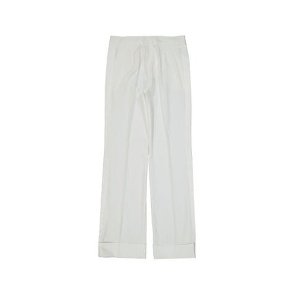 BLANCA VITA White Polyester Casual Pants