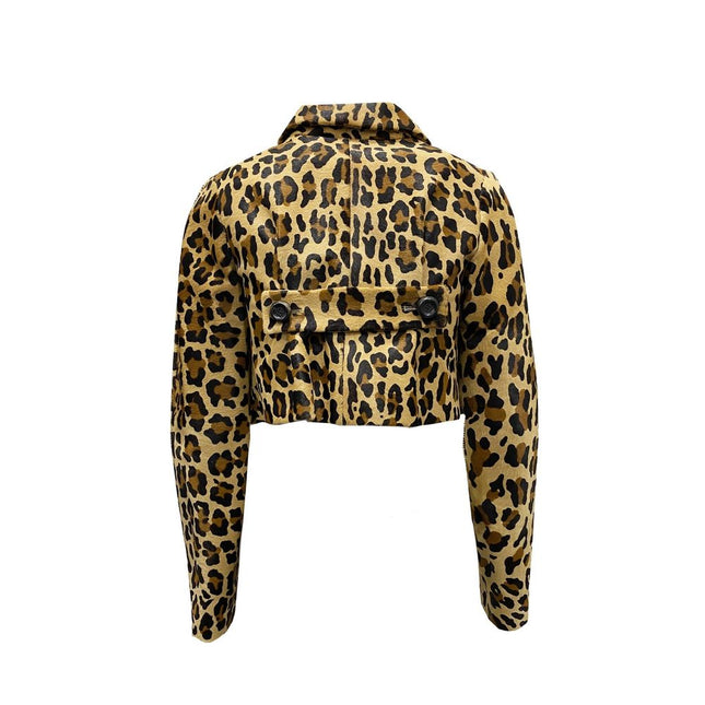 Dsquared² Brown Calfskin Full-Length Jacket