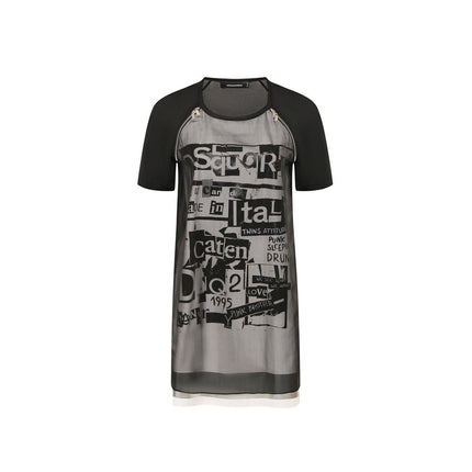 Dsquared² Black Silk Casual Dress