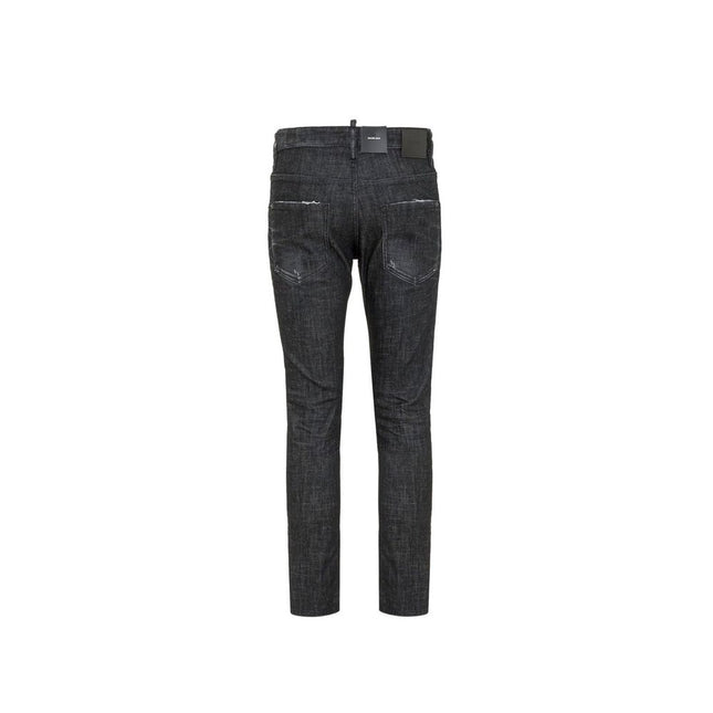 Dsquared² Black Cotton Slim Fit Jeans Dsquared²