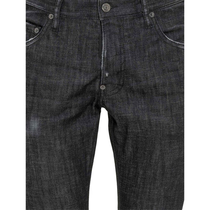 Dsquared² Black Cotton Slim Fit Jeans Dsquared²