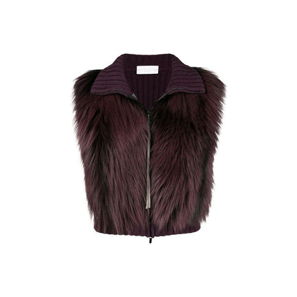 Fabiana Filippi Gray Merino Wool Sleeveless Jacket