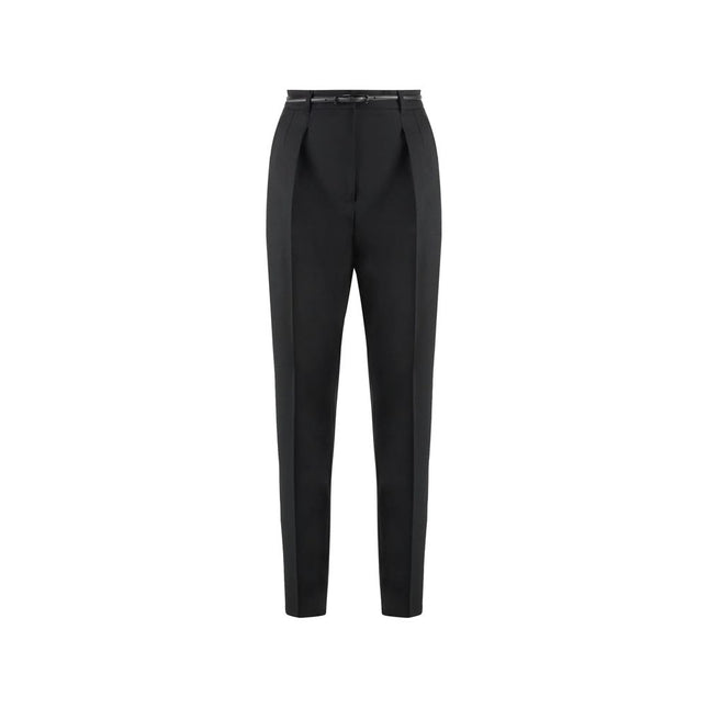 Max Mara Black Elastane Dress Pants