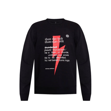 Neil Barrett Black Cotton Sweatshirt