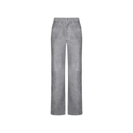Amiri Gray Leather Pants