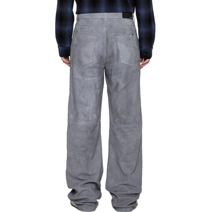 Amiri Gray Leather Pants