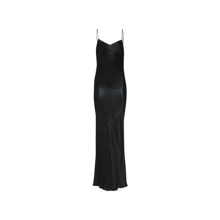 Saint Laurent Black Acetate Casual Dress