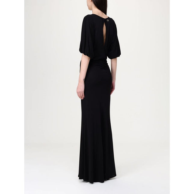 Twinset Black Elastane Casual Dress