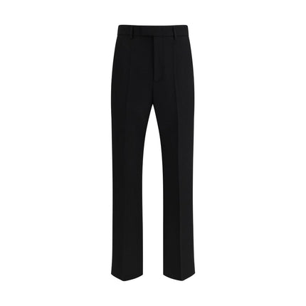 Valentino Black Wool Oves Aries Dress Pants