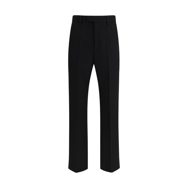 Valentino Black Wool Oves Aries Dress Pants