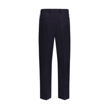 Prada Blue Cotton Casual Pants