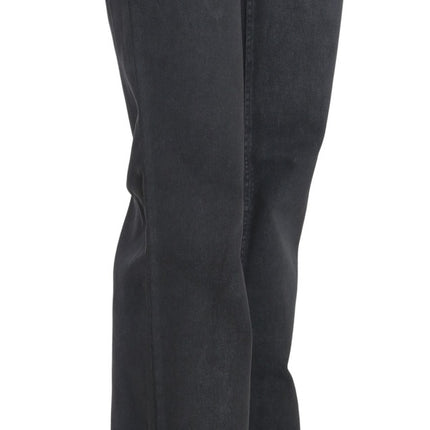 Costume National Gray Low Waist Straight Denim Pants Jeans