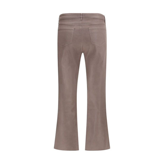 L'Agence Beige Cotton High-Waisted Jean
