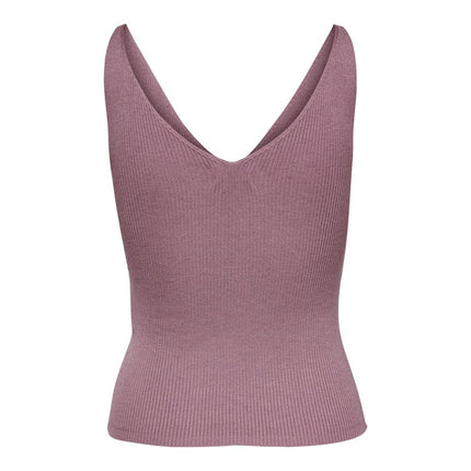 Jacqueline De Yong Purple Nylon Tank Tops