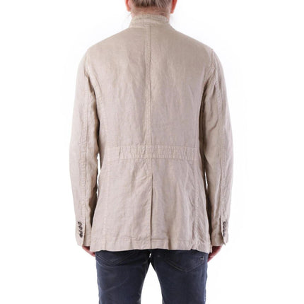 Husky Beige Linen Coat