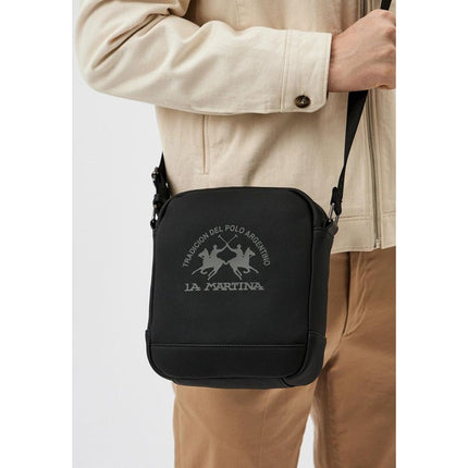 La Martina Black Polyethylene Crossbody Bag