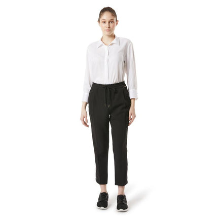 Gas Black Polyester Casual Pants