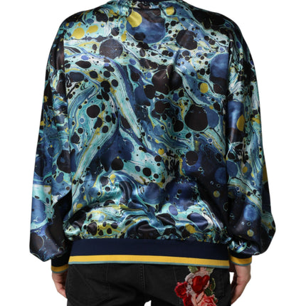 Dolce & Gabbana Multicolor Marble Print Pullover Sweater