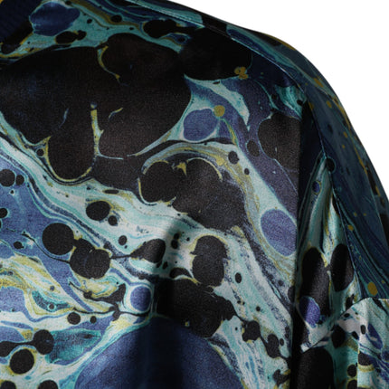 Dolce & Gabbana Multicolor Marble Print Pullover Sweater