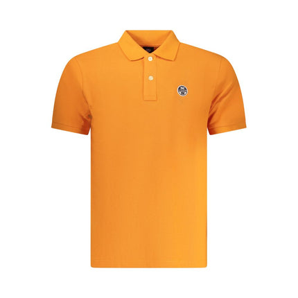 North Sails Arancione Cotton Men Polo