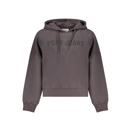 Pepe Jeans Black Cotton Women Sweatshirt