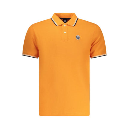 North Sails Arancione Cotton Men Polo